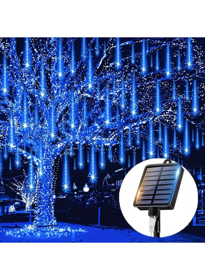 Loyyz 192 لمبة زخرفية على شكل زخات نيزكية قيادة عيد الميلاد LED خارجية حديقة ديكور IPX4 أزرق لامع لحفلة عيد الشكر عيد الحب الزفاف شجرة بار كافي عرض متجر - Image 1