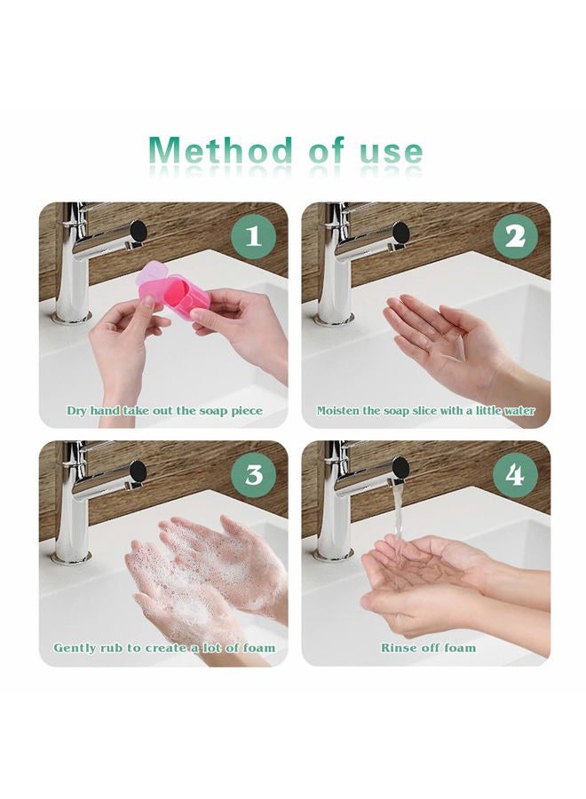 Bamsod 12 Boxes (240 sheets) Soap Paper Sheets Portable Disposal Travel Scented Bath Slice Sheet Foaming Paper Soap Confetti Slide Flakes for Laundry Hand - Image 4