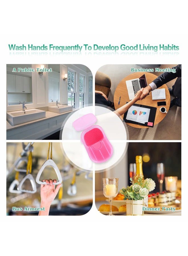 Bamsod 12 Boxes (240 sheets) Soap Paper Sheets Portable Disposal Travel Scented Bath Slice Sheet Foaming Paper Soap Confetti Slide Flakes for Laundry Hand - Image 5