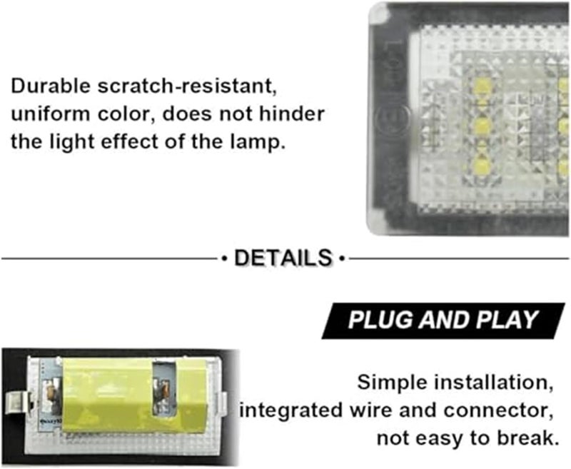 Wivplex 2PCS BMW E46 Number Plate Light - Image 3