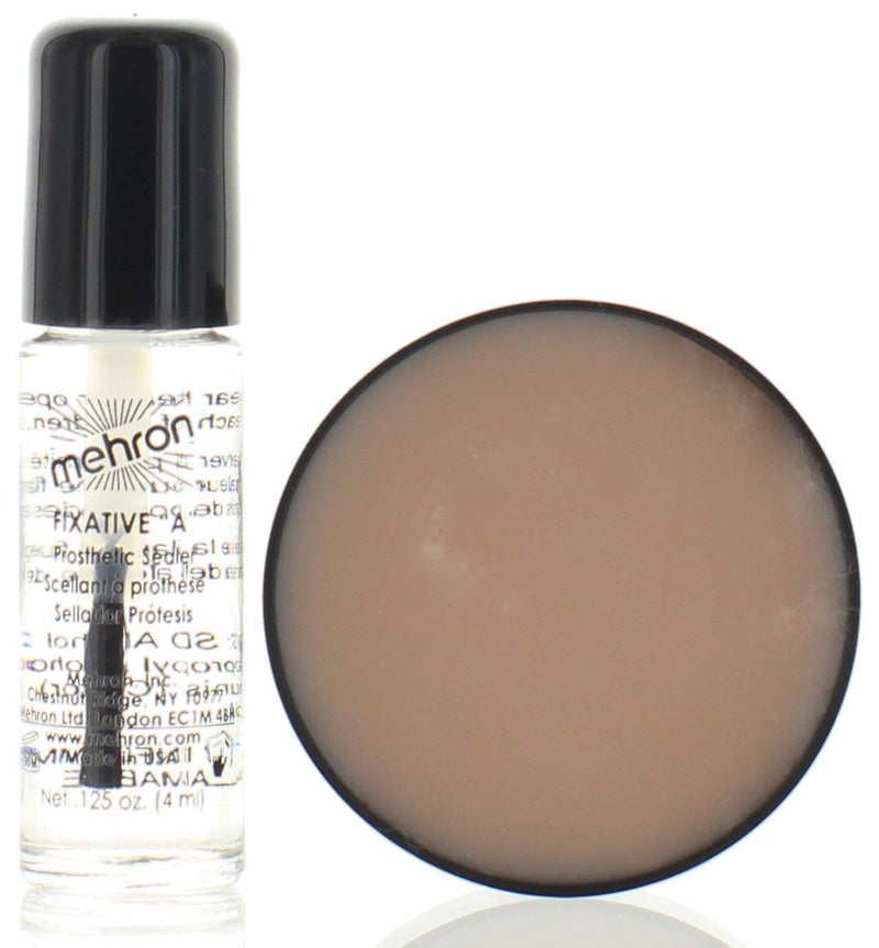 Mehron Makeup Extra Flesh with Fixative A for Special Effects | Halloween | Movies - .3oz Carded - Image 2