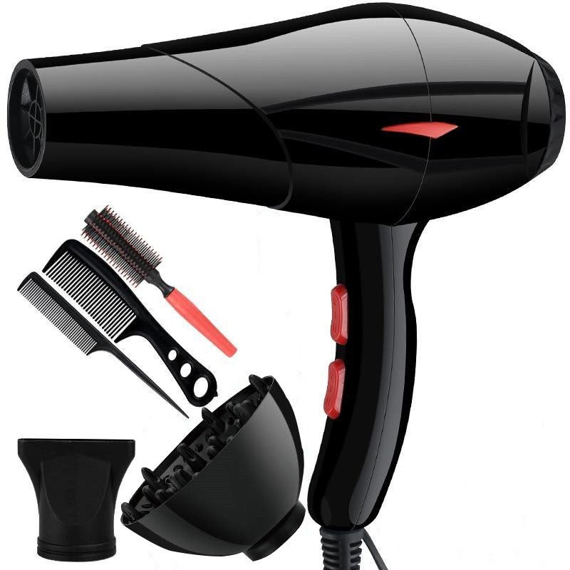 مجفف شعر يباع بشكل ساخن لمحل الحلاقة المنزلي مجفف شعر كهربائي عالي القوة لا يؤذي الشعر لسكن الطلاب ضوء هاوك آي الأزرق (يأتي مع خمس قطع)