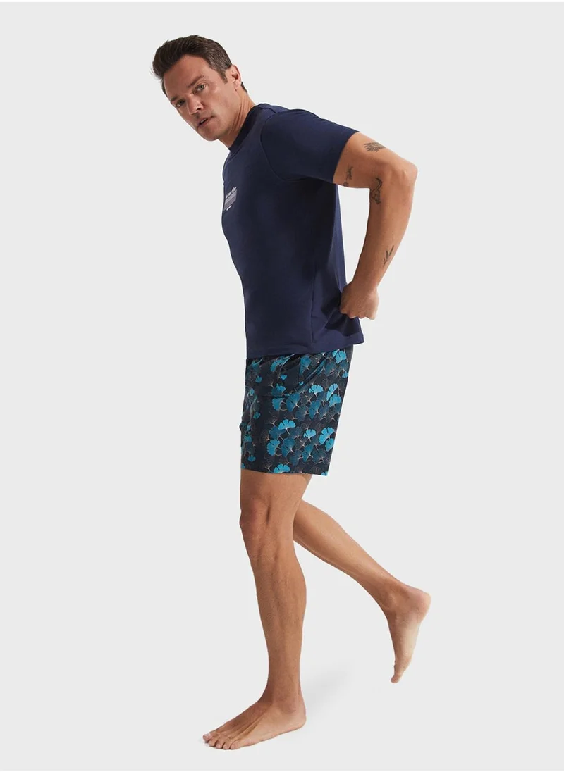 JUNE Patterned Swim Shorts