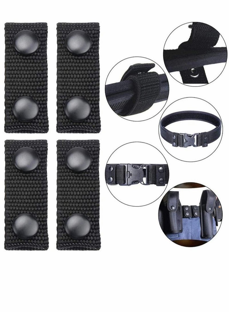 8 pieces, Duty Belt Keeper, Belt Holder, Double Snap Belt Keeper, Leather Duty Snap Belt Keeper for Outdoor Sports Camping Police Military Equipment - Image 2