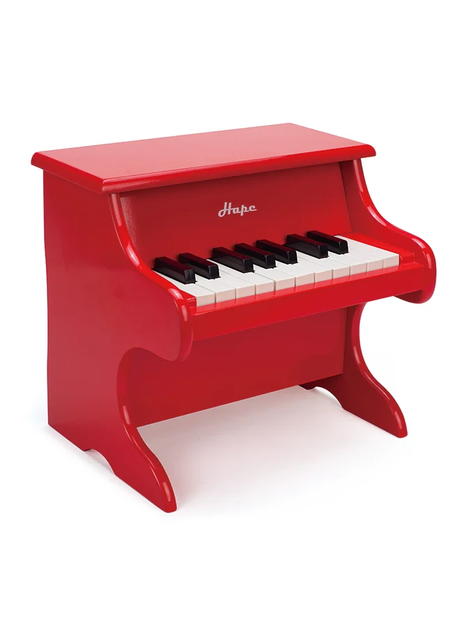 هيب Hape Playful Piano Toy | 18-Key Sized Wooden Mini Musical Instrument, Educational Toy for Kids |Includes Music Book | Suitable For Ages 3 Years & Up