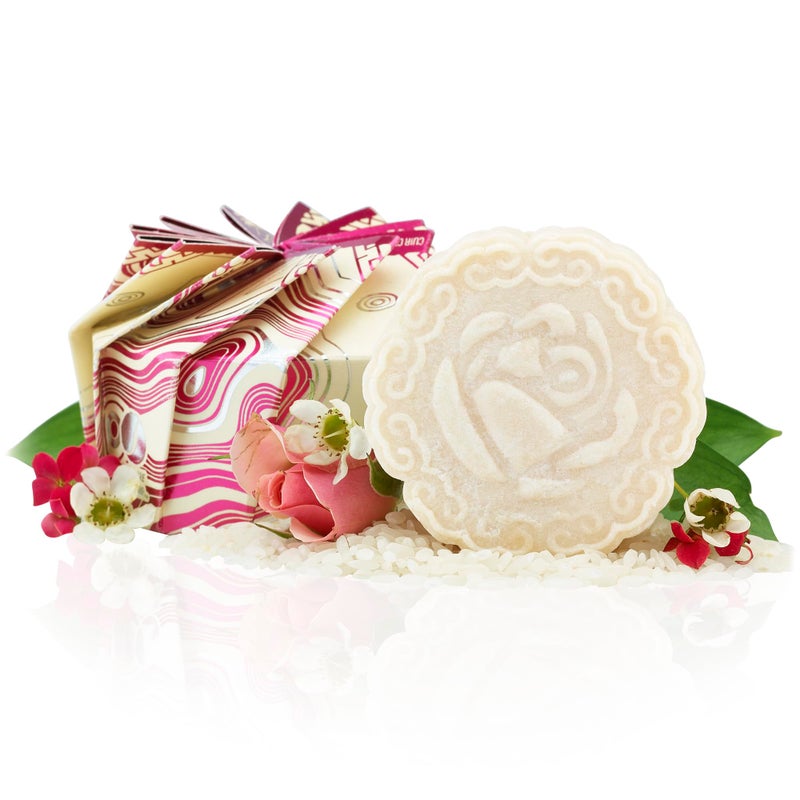 Viori Chamomile Rose Essential Oil Shampoo Bar Made with Rice Water Handcrafted All Natural Shampoo Bars Sulfate Free - Image 2