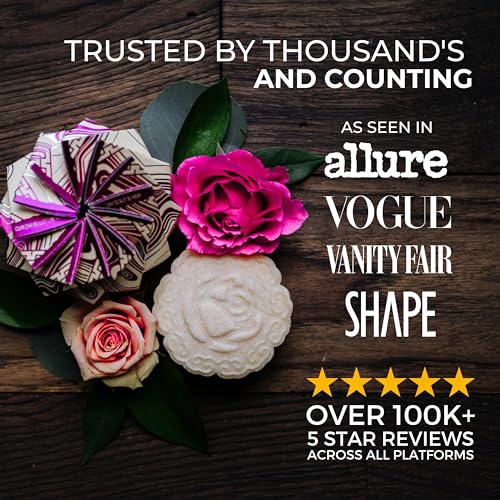 Viori Chamomile Rose Essential Oil Shampoo Bar Made with Rice Water Handcrafted All Natural Shampoo Bars Sulfate Free - Image 3
