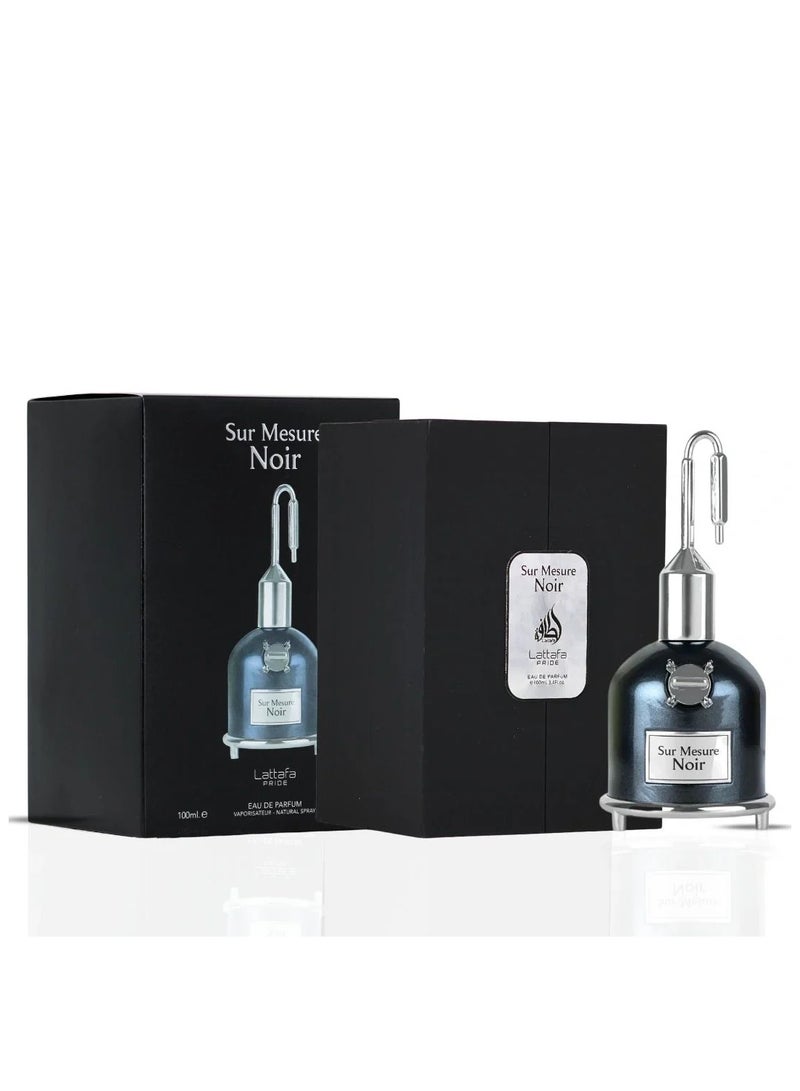 Lattafa PRIDE Sur Mesure Noir Eau de Parfum - 100ml | A Dark Symphony of Spices & Smoky Woods, Unisex Niche Fragrance - Image 1