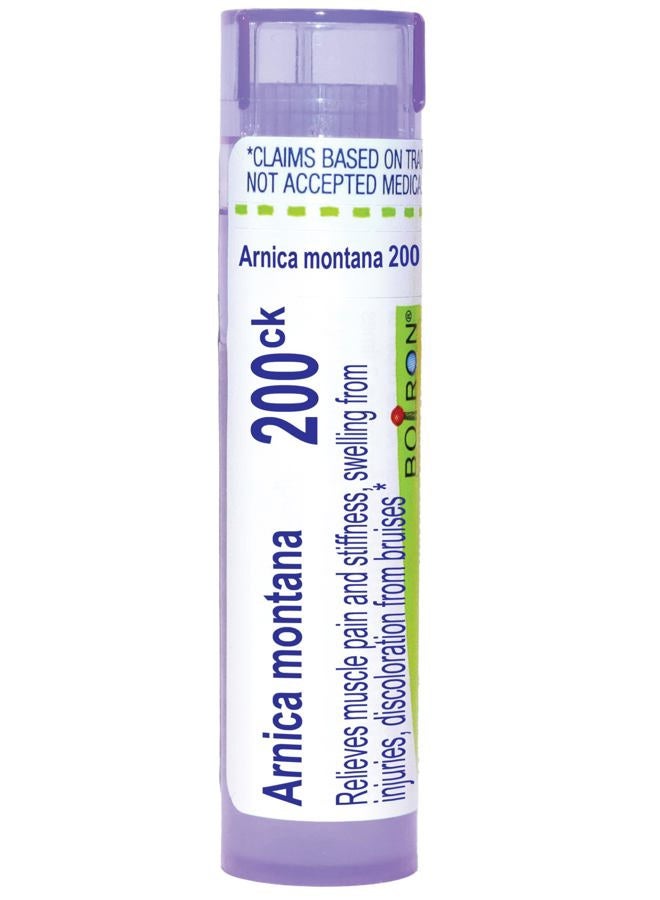 Boiron Arnica Montana 200Ck for Muscle Pain, Stiffness, Swelling from Injuries & Bruises - 80 Pellets - Image 1