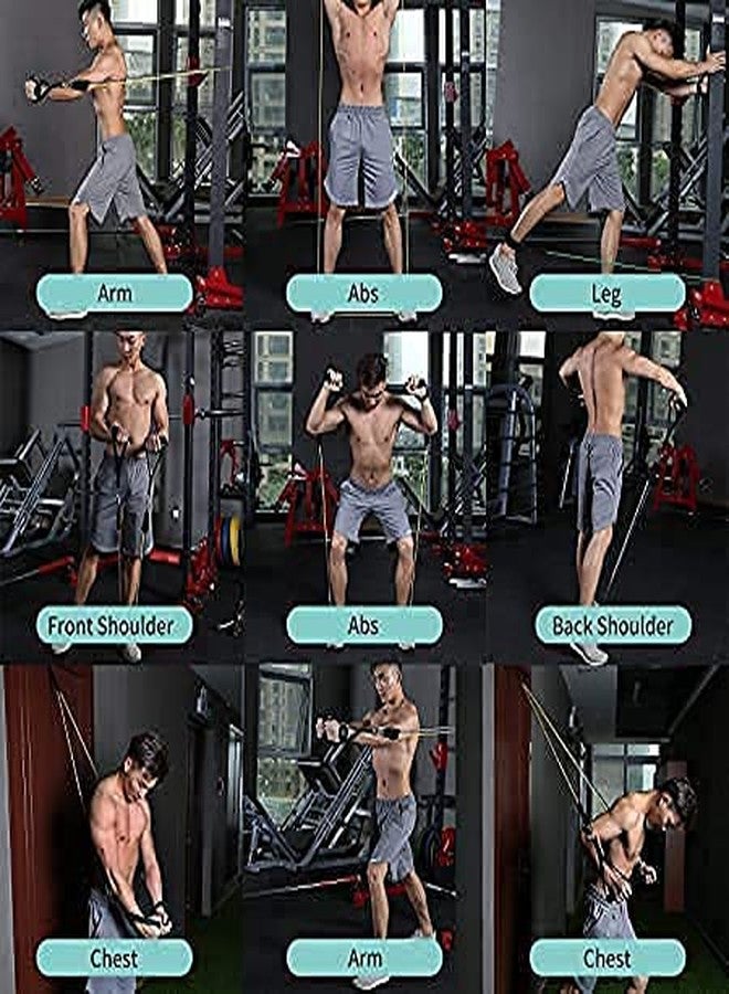 LIPSA ENTERPRISE Exercise Bands Resistance Bands Set for Workingout Door Fitness Gym Resistance Bands Kit for Men Women Streching Rubber Bands (11PCS) - Image 5