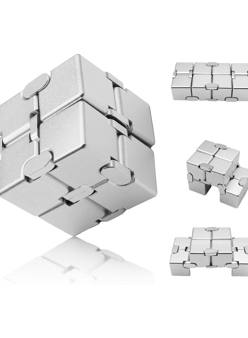 general Infinity Cubes metal, children's table fidgets, anxiety hand cranks, ADHD, EDC, sensory toys for teenage stress reduction - Image 1
