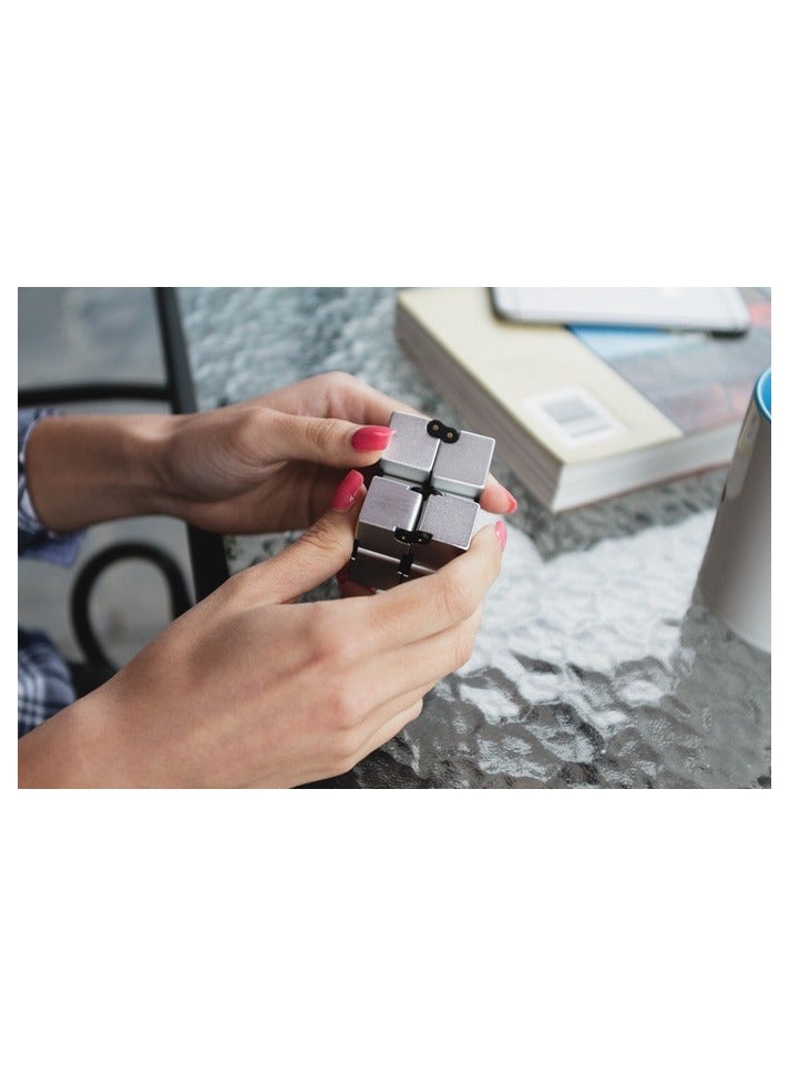 general Infinity Cubes metal, children's table fidgets, anxiety hand cranks, ADHD, EDC, sensory toys for teenage stress reduction - Image 5