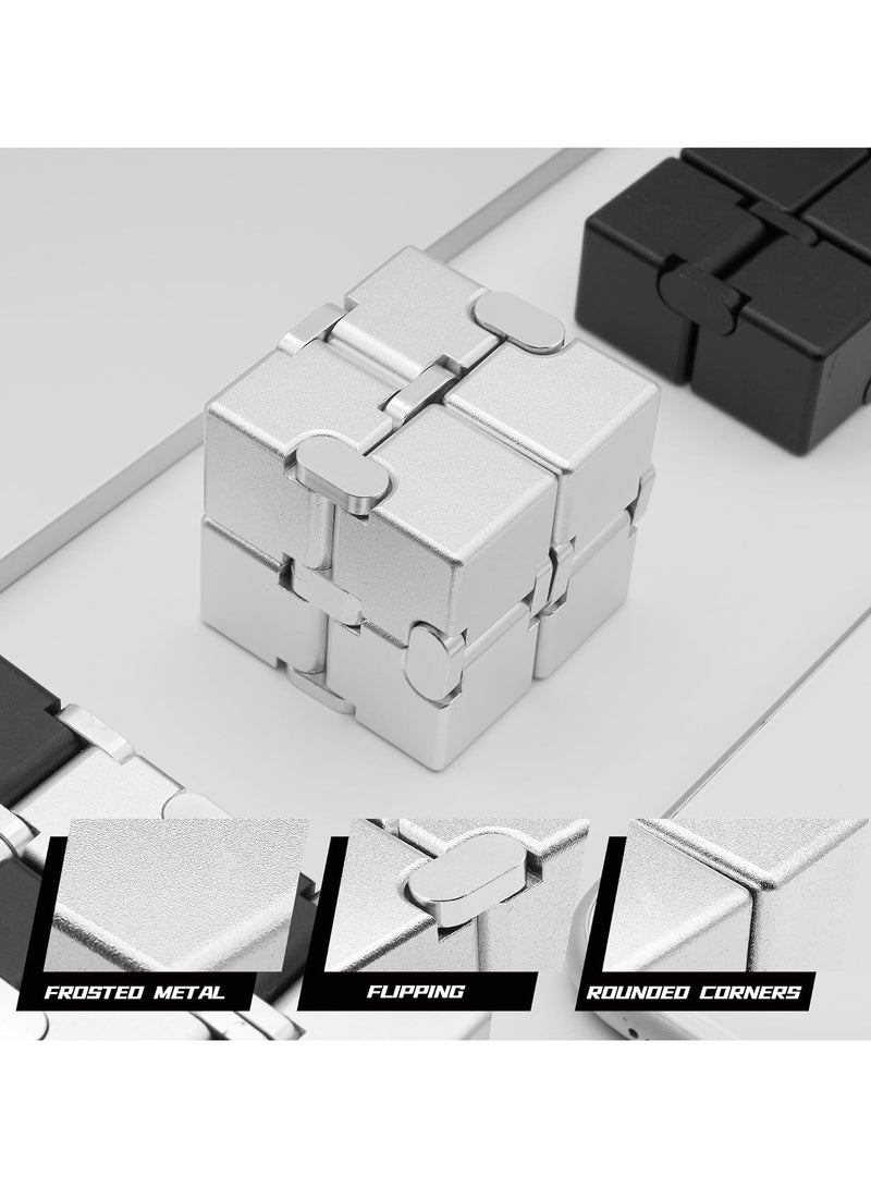 general Infinity Cubes metal, children's table fidgets, anxiety hand cranks, ADHD, EDC, sensory toys for teenage stress reduction - Image 3