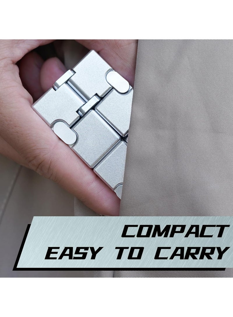 general Infinity Cubes metal, children's table fidgets, anxiety hand cranks, ADHD, EDC, sensory toys for teenage stress reduction - Image 2