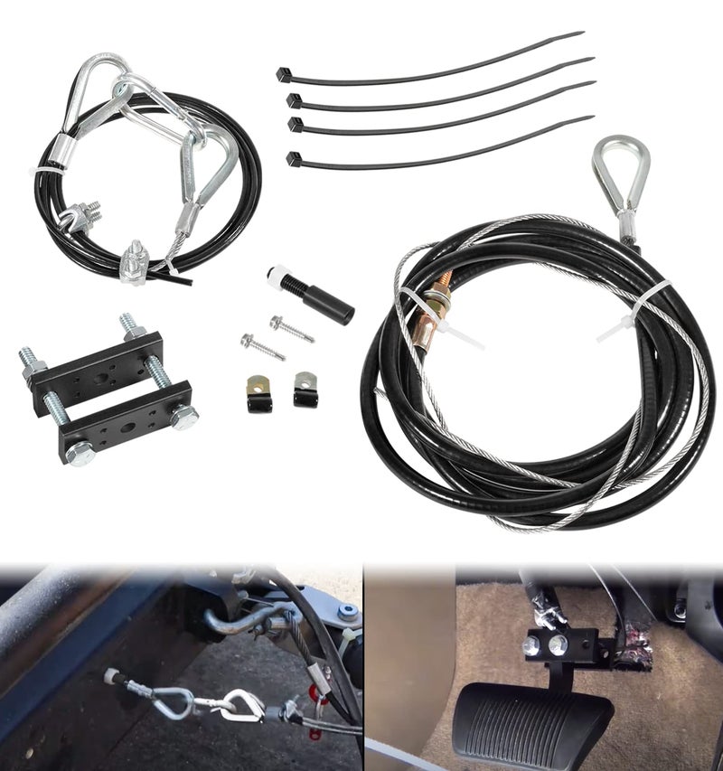 Camoo RV Brake Systems for Flat Towing, Ready Break Extra Cable Harness Kit Connected with Brake Pedal, Work Between Flat-Towing Cars and RV Tow Bars - Image 1
