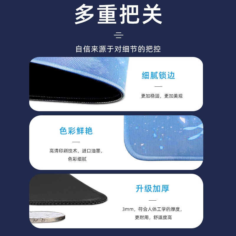 Mouse Pad Large Heat Map Abstract Lines Large Mouse Pad New Fluid Corrugated Anti-Slip Pad Factory - Image 5