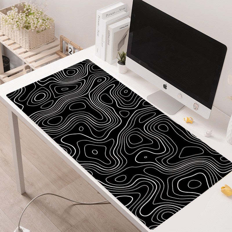 Mouse Pad Large Heat Map Abstract Lines Large Mouse Pad New Fluid Corrugated Anti-Slip Pad Factory - Image 3