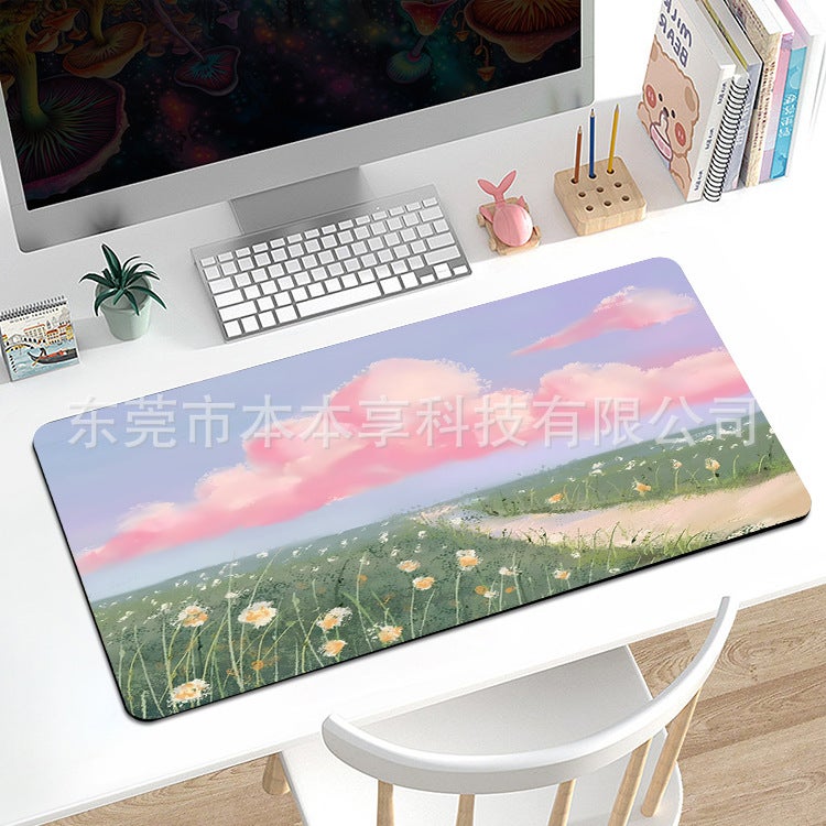 Mouse Pad Large Heat Map Abstract Lines Large Mouse Pad New Fluid Corrugated Anti-Slip Pad Factory - Image 1