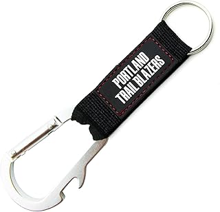 Pro Specialties Group Pro Specialties Group Portland Trail Blazers Carabiner Wordmark Black  - Image 1