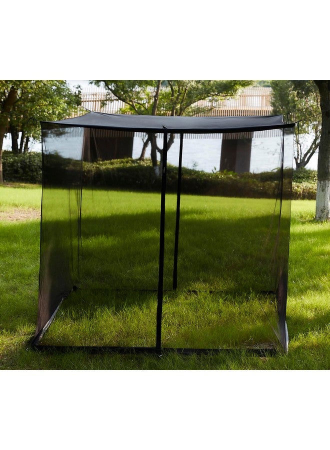 Mengersi Mosquito Net, Extra Large Mosquito Netting Tent for Camping, Bed Canopy Bug Netting for Twin Bed, Patio, Camping, Outdoor & Travel (Black, Large) - Image 1
