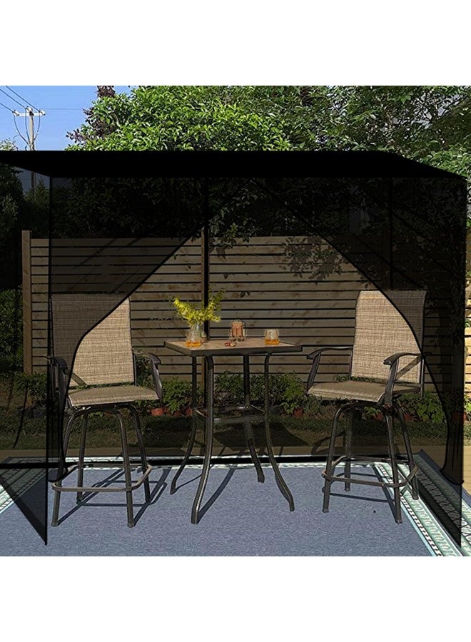 Mengersi Mosquito Net, Extra Large Mosquito Netting Tent for Camping, Bed Canopy Bug Netting for Twin Bed, Patio, Camping, Outdoor & Travel (Black, Large) - Image 5