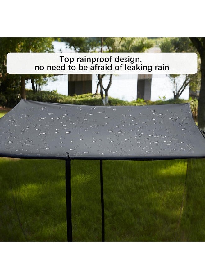 Mengersi Mosquito Net, Extra Large Mosquito Netting Tent for Camping, Bed Canopy Bug Netting for Twin Bed, Patio, Camping, Outdoor & Travel (Black, Large) - Image 4