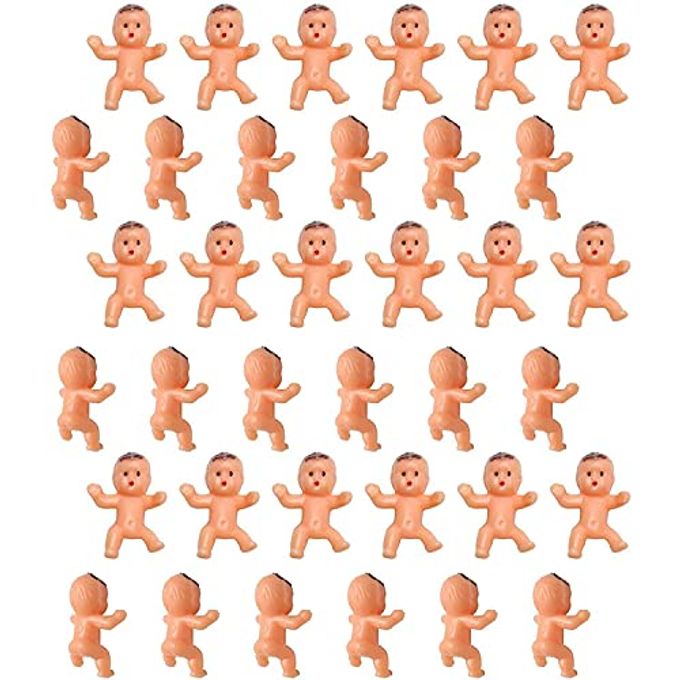 JIAKAI 36pcs Mini Plastic Babies for Baby Shower, ice Cube Game, Party Decorations, Baby Toys - Image 2