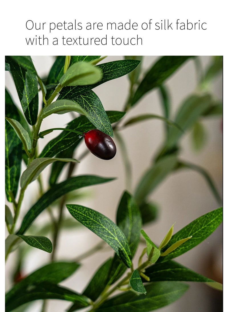 تقليد النباتات الخضراء الحقيقية والمزيفة 180 سم ، أشجار الديكور ، النباتات في الأواني الداخلية ، الأرضية الكبيرة إلى السقف الراقية ، غرفة المعيشة الفاخرة الخفيفة ، الأشجار المزيفة ، النباتات التقليدية الحيوية - Image 5