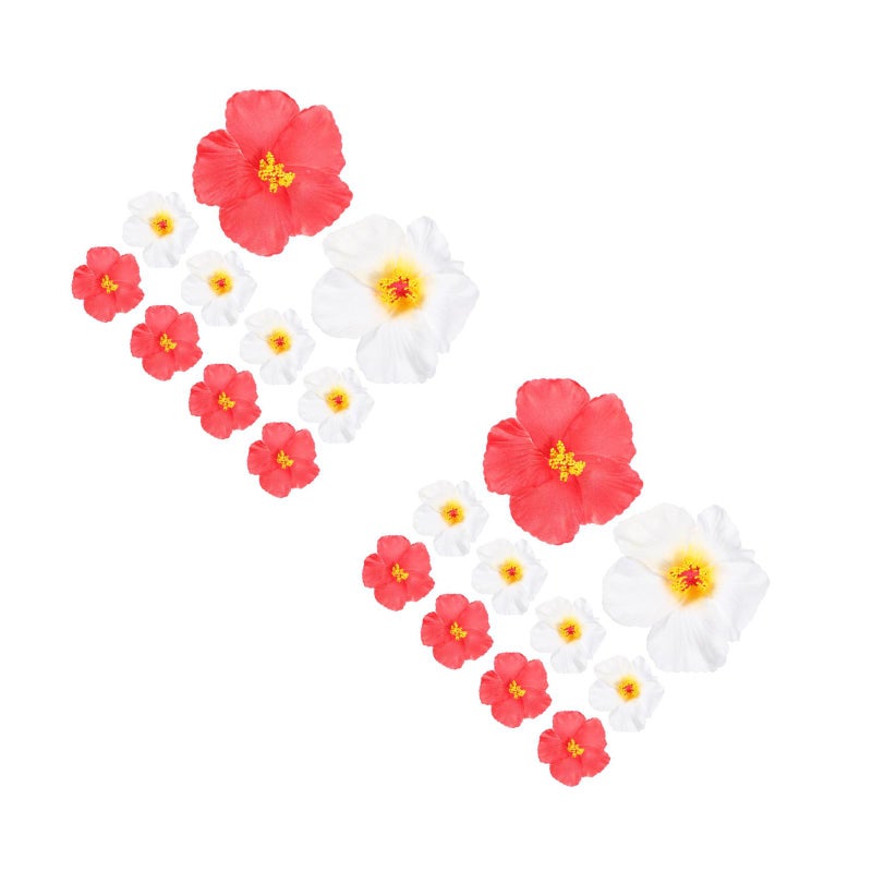 🌱 زهور صناعية بألوان بوهيمية زخارف زهور لحفلات استوائية واجتماعات صيفية زخارف زهرية وردية - Image 1