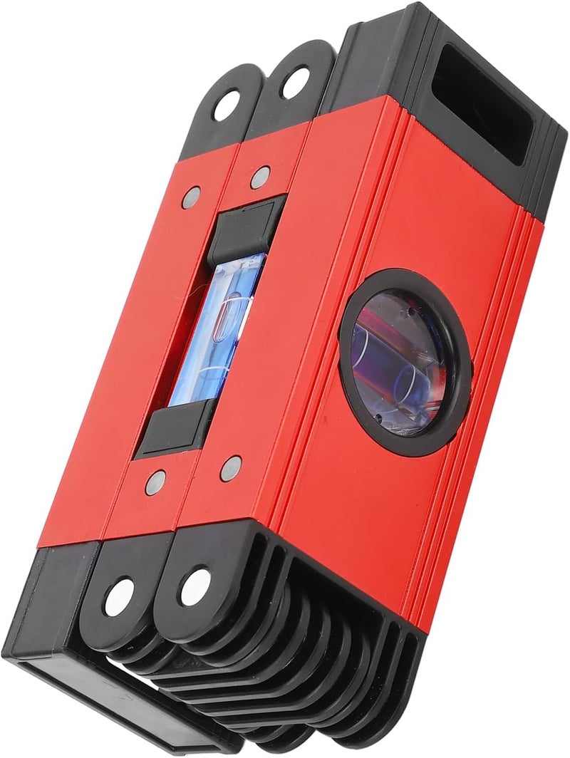 Dioche Foldable Level, Magnetic, Red, 3 Sections, Aluminum, FL3-Red - Image 3