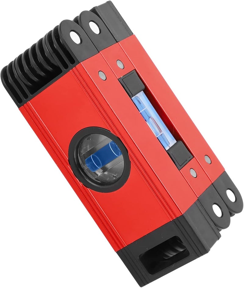 Dioche Foldable Level, Magnetic, Red, 3 Sections, Aluminum, FL3-Red - Image 1