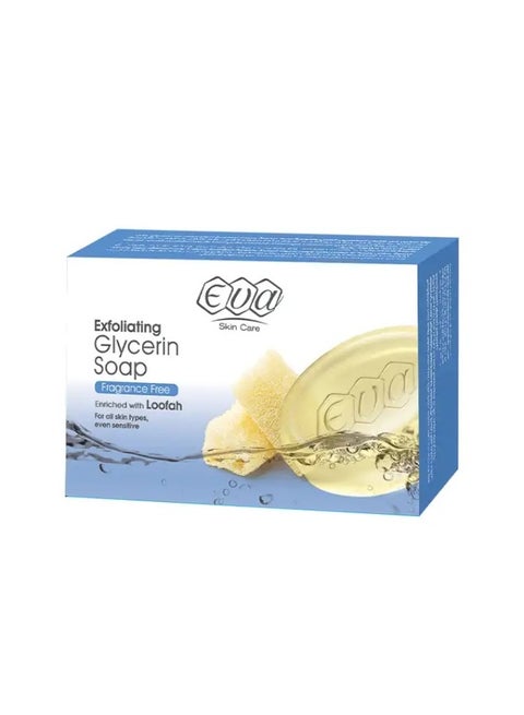 صابون إيفا سكين كير المقشر بالجلسرين المدعم بالليفة لجميع أنواع البشرة، حتى الحساسة 120 جم