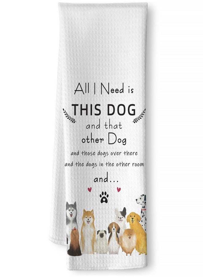 Iznomo Gifts for Dog Lovers, 'Need All the Pups' Quick-Dry Dog Kitchen Towels, Decorative Kitchen Towels Playful Dish & Hand Towel - Image 1