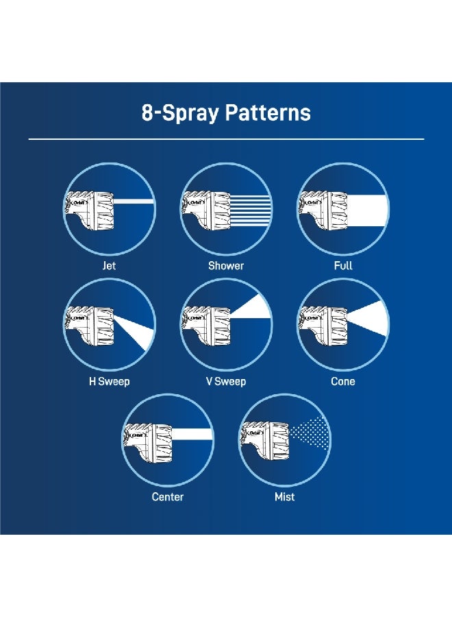 أوربت اوربت سلسلة برو فوهة بمقبض 8 أنماط للرش أسود وأحمر 13.33 x 8.33 x 12.5 سم 26812 - Image 5