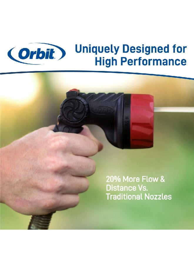 أوربت اوربت سلسلة برو فوهة بمقبض 8 أنماط للرش أسود وأحمر 13.33 x 8.33 x 12.5 سم 26812 - Image 2