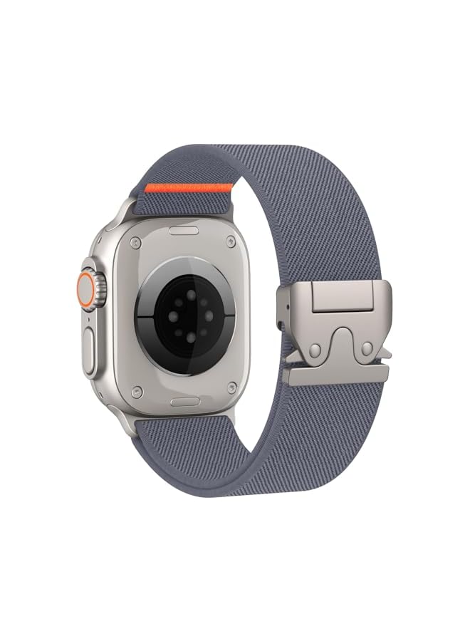 Elastic Sport Band for Apple Watch Ultra 3/2/1 Bands 49mm 46mm 45mm 44mm 42mm 41mm 40mm 38mm Men Women, Adjustable Parachute Buckle Nylon Fabric Wristband for iWatch Series 11 10 SE 9 8 7 6 5 4 3 - Image 1
