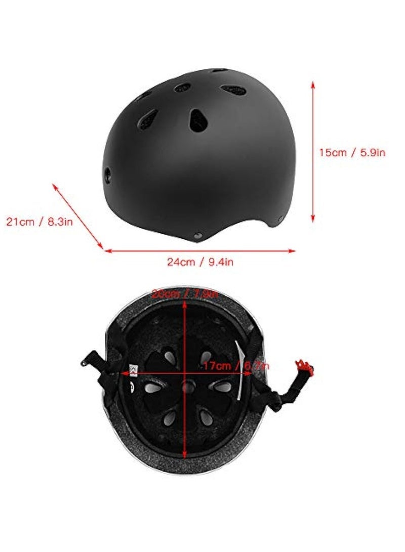 Captaintech Kids Helmet And Pads Set - 7 In 1 - Adjustable Kids Knee Pads Elbow Pads Wrist Guards For Scooter Skateboard Roller Skating Cycling-Red  - Image 4