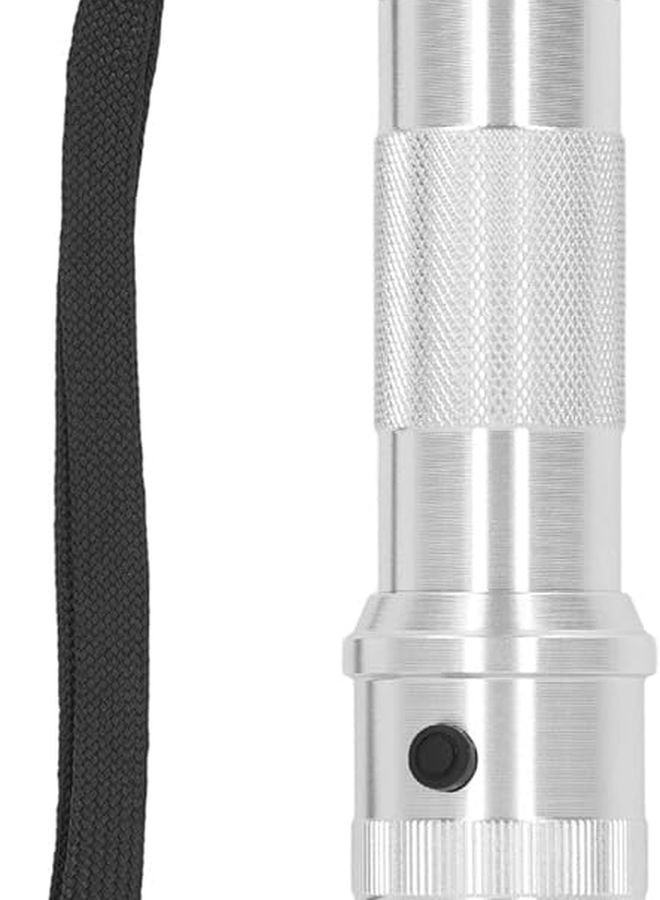 10 LED Color Changing Flashlight Silver Aluminum Alloy IPX4 Waterproof for Outdoor Camping Emergency - Image 3