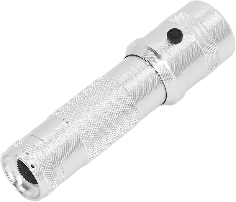 10 LED Color Changing Flashlight Silver Aluminum Alloy IPX4 Waterproof for Outdoor Camping Emergency - Image 5