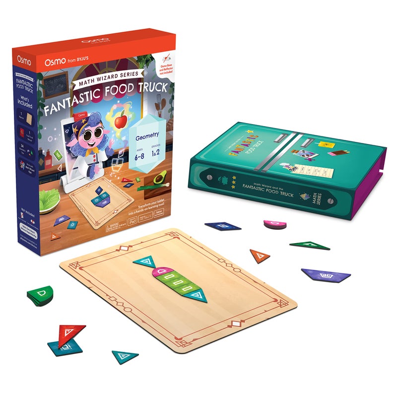 Osmo  Math Wizard and the Fantastic Food Truck Co Games iPad  Fire Tablet Ages 68Grades 12 Learn GeometryCurriculumInspiredSTEM Toy Gifts for Kids Boy  GirlAges 6 7 8Osmo Base Required - Image 2