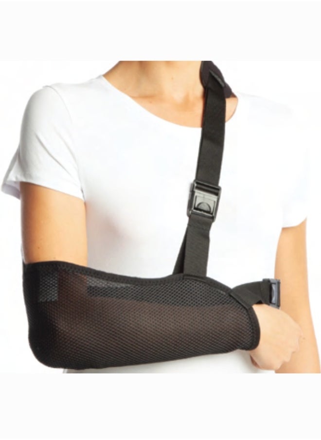 AID PLUS Arm Sling (Mesh) Large - Lightweight And Breathable Support For Arm Injuries, Sku: 60071 