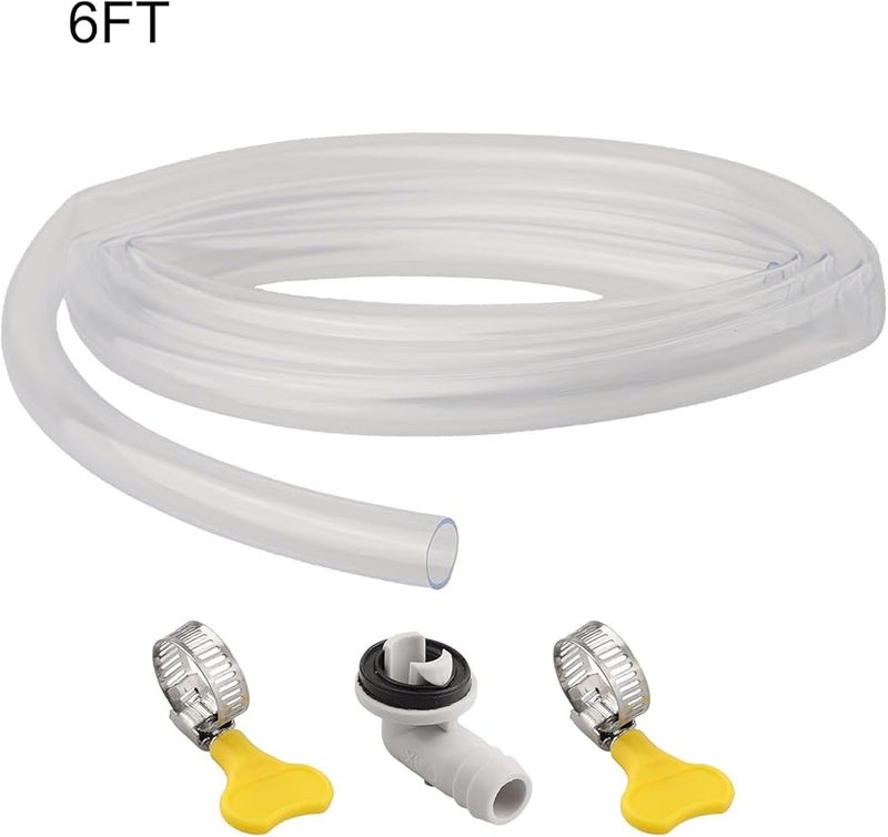 مجموعة خرطوم تصريف مكيف الهواء ABS بقطر 15 ملم وطول 6 أقدام لوحدات التكييف المنفصلة والمزودة بنوافذ - Image 5