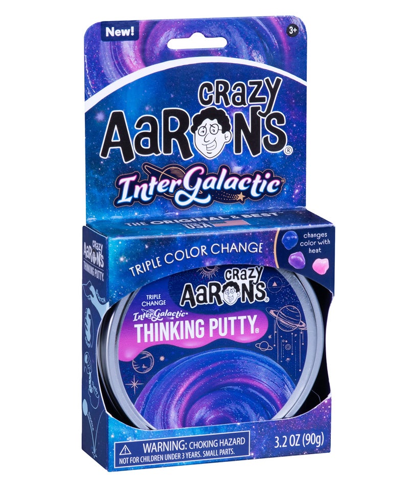 Crazy Aaron's Thinking Putty - Intergalactic Triple Color Changing Putty - Stress and Anxiety Reducing Putty for Kids - Non-Toxic, Never Dries Out - Image 2