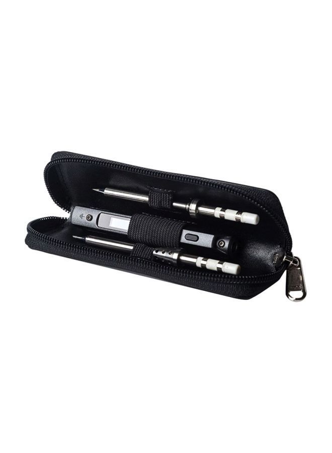NIBEMINENT Tool Organizer Bag For TS100 Electric Soldering Iron Black 165x50x25mm 