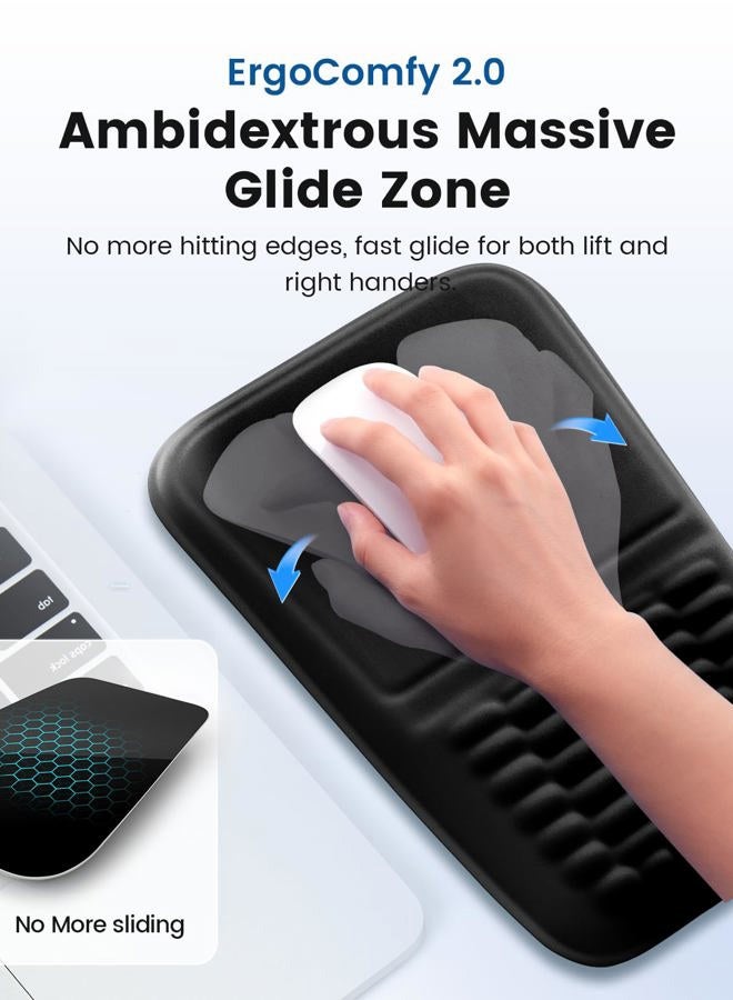 Vaydeer Wrist Rest for Keyboard and Mouse, Computer Ergonomic Wrist Support Pad, Soft Memory Foam Arm Cushion for Desk, Palm Hand Office Laptop Typing-111 - Image 5