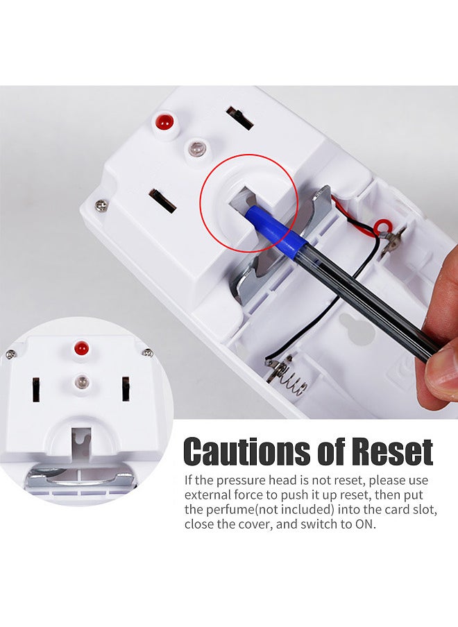 Generic - Automatic Air Freshener Spray Dispenser Nail-free Wall Mounted Perfume Dispenser Desktop Auto Odor-Control Aerosol Spray Dispenser for Bedroom Hotel Office Commercial Place - Image 1