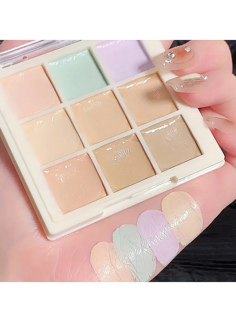 MGL 9 Color Concealer, Perfect Concealer, Covering Spots, Acnes, Dark Circles, Tears, Brightening Concealer, Suitable for All Skin Types - Image 1