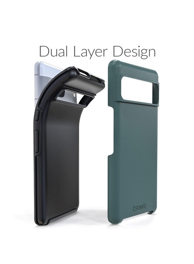 Crave Dual Guard for Google Pixel 7 Case, Shockproof Protection Dual Layer Case for Google Pixel 7 - Forest Green - Image 3