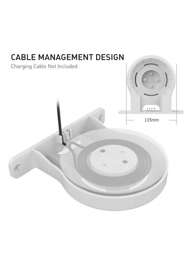 Delidigi Delidigi 3 Pack ABS Wall Mount Compatible with Nest WiFi Router- AC2200 Bracket Holder Shelf for Nest WiFi Point [Built-in Cable Management](3 Pack, White)  - Image 4
