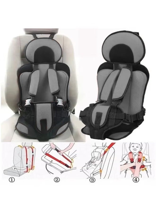 MLADEN Stroller Cushion for Baby, Adjustable Foldable Safety Seat Mat for High Chair & Car Seat, 0-8 Years Child Travel Accessory, Removable Washable Cushion with 5-Point Harness – Available in 2 Sizes, Portable, Comfortable - Image 3